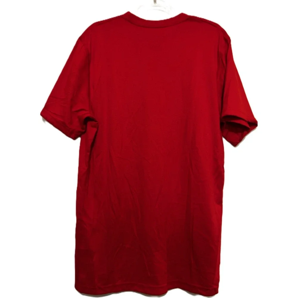 Nike Mens Dri-Fit T-Shirt Short Sleeve Red Performance Training Tee Medium